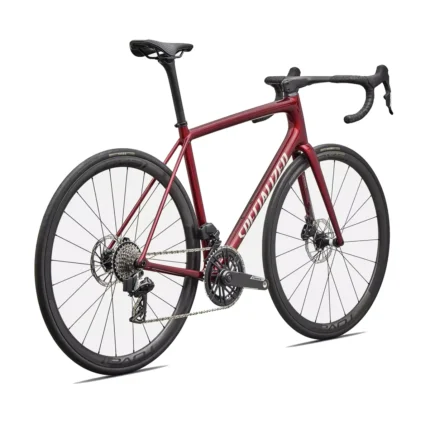 Aethos 2 Pro SRAM Force AXS road bike in Gloss Red Sky