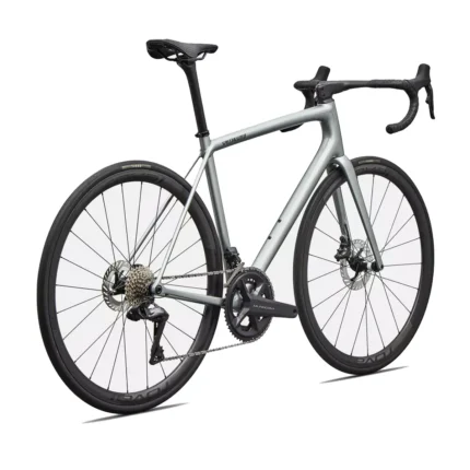 Aethos 2 Pro Ultegra Di2 road bike in Gloss Shadow Silver