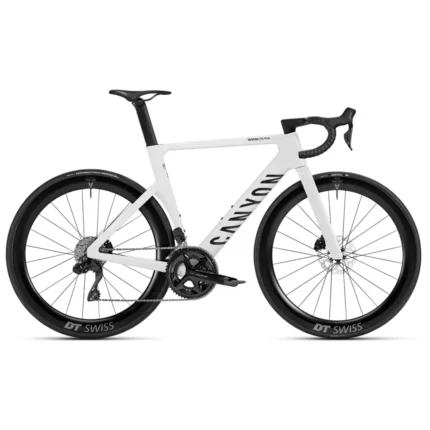 Canyon Aeroad CF SLX 7 Di2 aero road bike in Crystal White