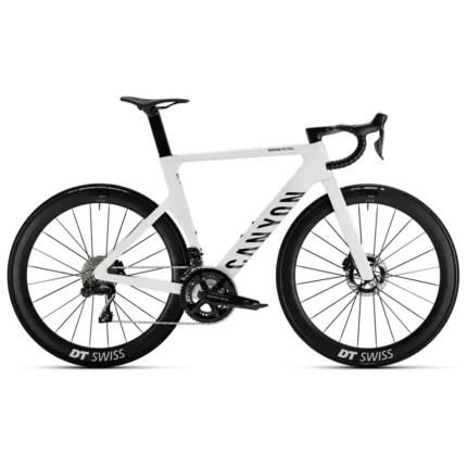 Canyon Aeroad CF SLX 9 Di2 aero road bike in Crystal White