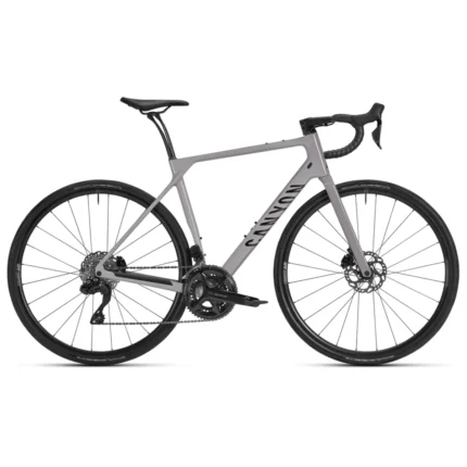 Canyon Endurace CF road bike with Shimano 105 Di2 drivetrain in Lillet Grey