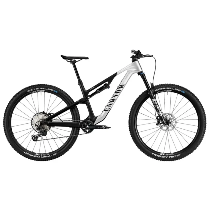Canyon Neuron CF 8 trail mountain bike in Summit Silver