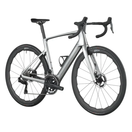 Chrome Silver SCOTT Fastlane Premium electric road bike