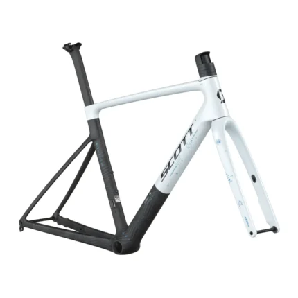 Cumulus white carbon black SCOTT Addict RC frameset with HMX carbon fork