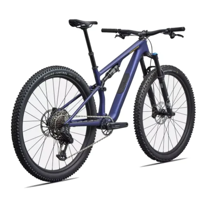 Epic 8 EVO Comp downcountry bike with FOX Performance suspension in Satin Blue Onyx