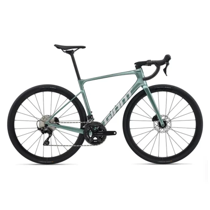 Giant Defy Advanced 2 endurance road bike in Spruce