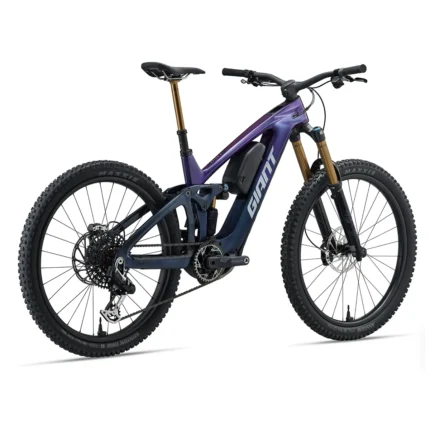 Giant Reign Advanced E+ electric mountain bike with carbon wheels