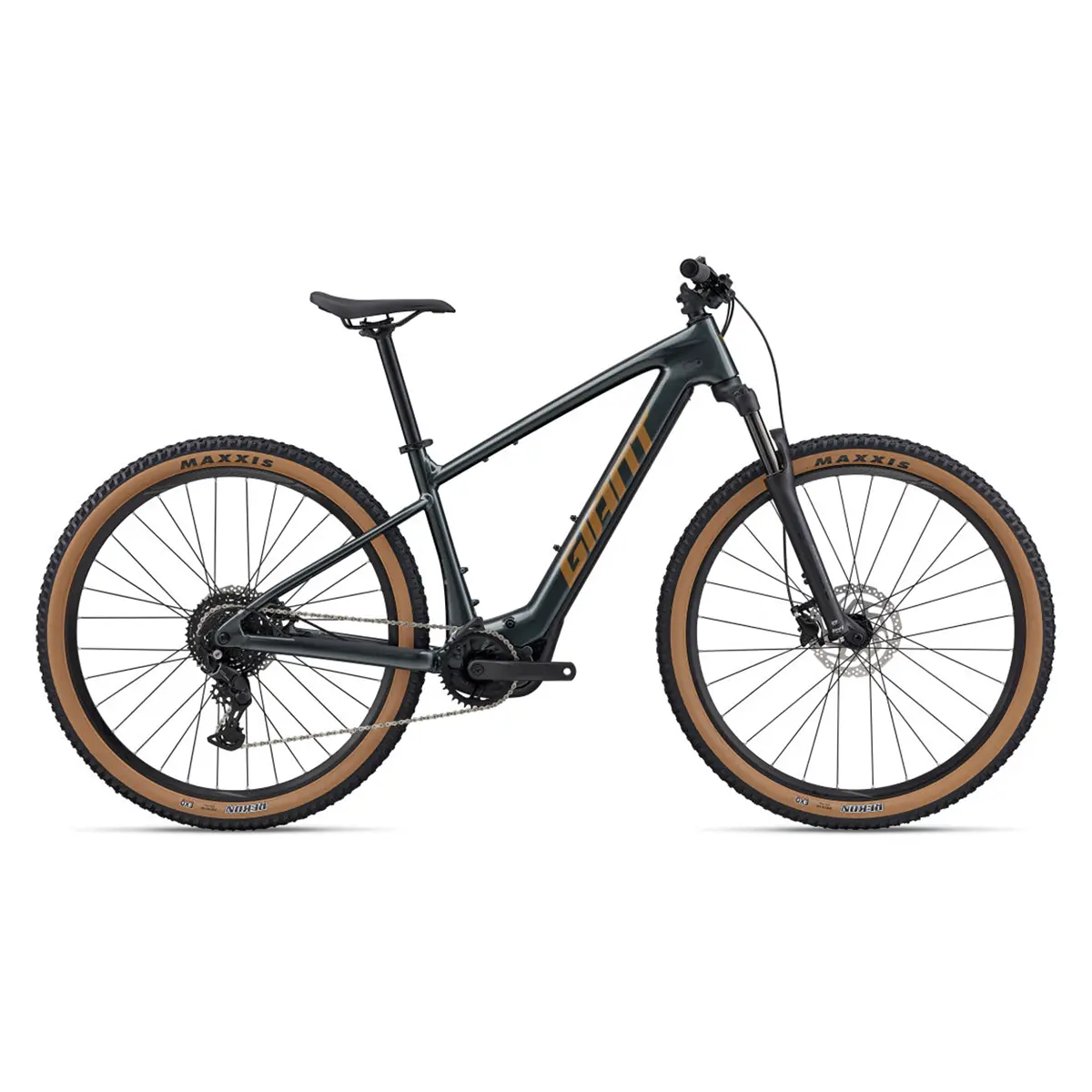 Giant Talon E+ electric mountain bike in Asphalt Green Giant Talon E+ electric mountain bike in Asphalt Green