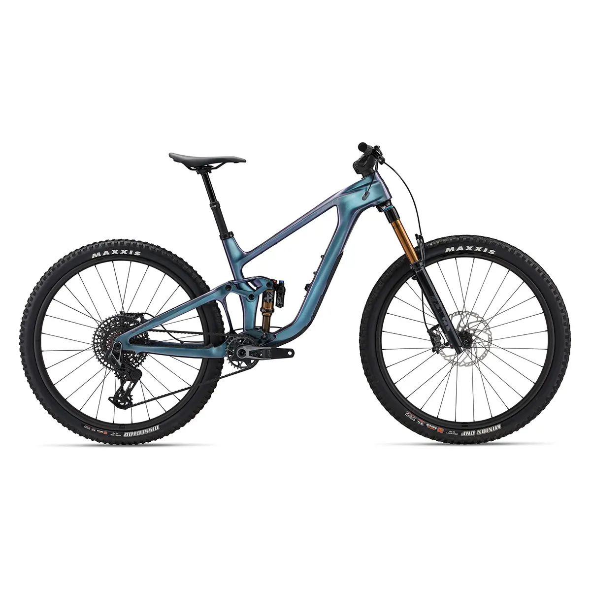 Giant Trance X Advanced 0 trail mountain bike in Blue Dragonfly:Chrome Giant Trance X Advanced 0 trail mountain bike in Blue Dragonfly:Chrome