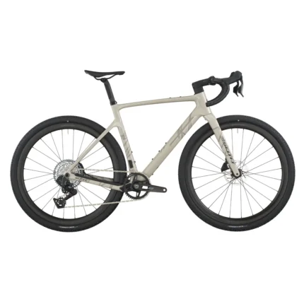 SCOTT Addict Gravel 20 Bike in carbon black and taupe beige