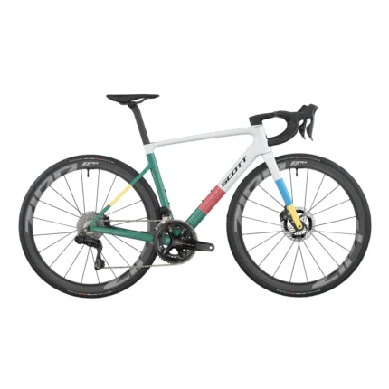 SCOTT Addict RC Pro Bike in Beluga Grey and Seashore Green
