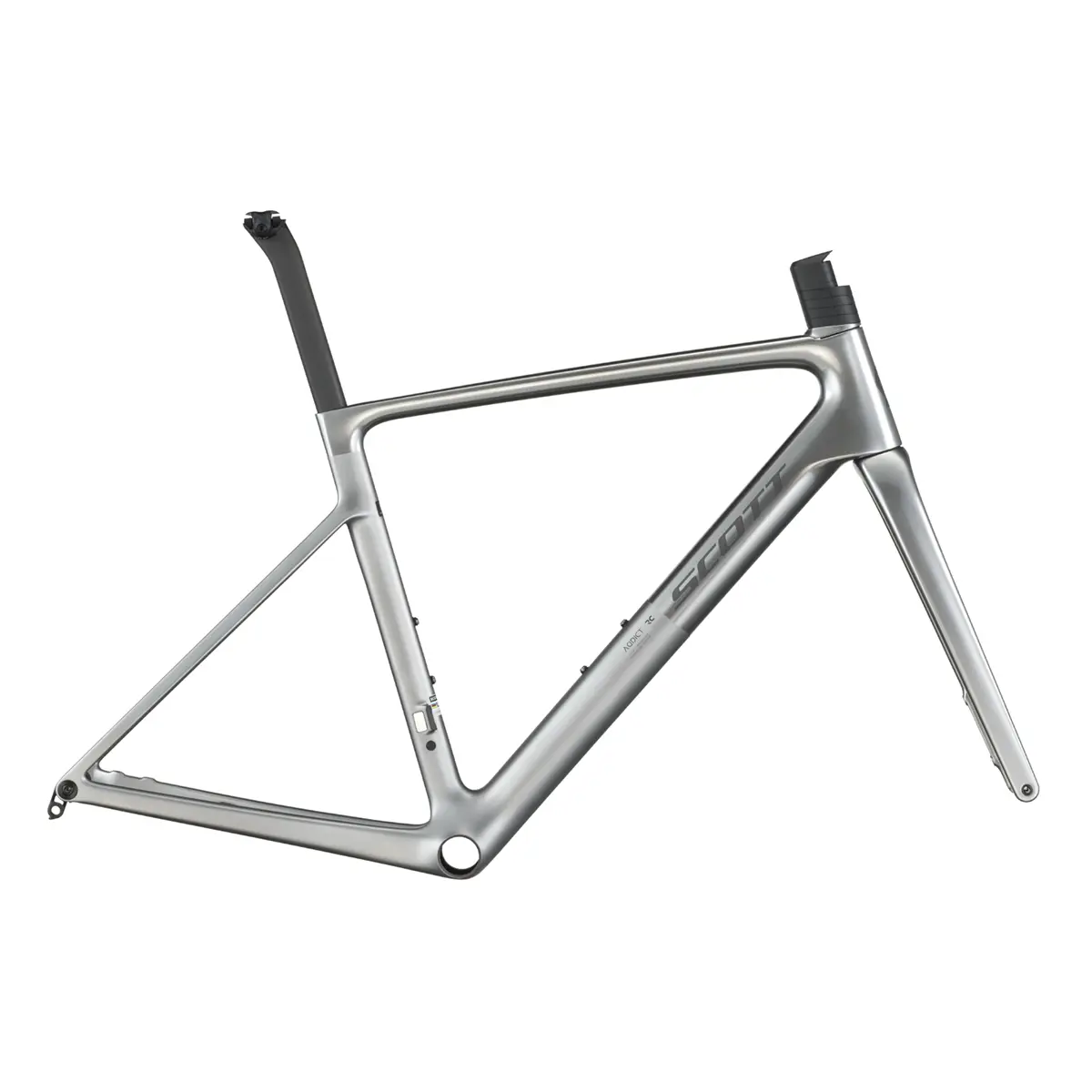 SCOTT Addict RC Ultimate HMX SL frameset in chrome silver SCOTT Addict RC Ultimate HMX SL frameset in chrome silver