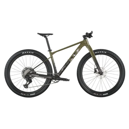 SCOTT Scale Gravel 20 Bike in kaki green and carbon black