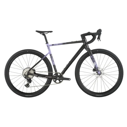 SCOTT Speedster Gravel 10 Bike in carbon black and tulip purple