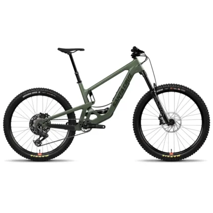 Santa Cruz Bronson 70 trail mountain bike in Matte Poblano Green