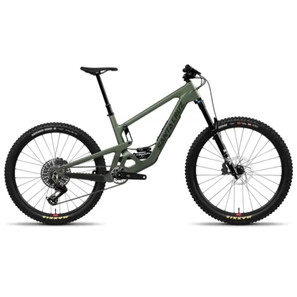 Santa Cruz Bronson 90 trail mountain bike in Matte Poblano Green