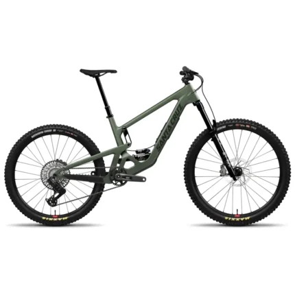 Santa Cruz Bronson GX AXS trail mountain bike in Matte Poblano Green