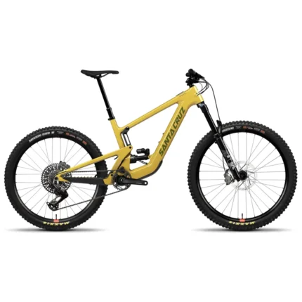 Santa Cruz Heckler SL Stout electric mountain bike in Gloss Mustard Yellow