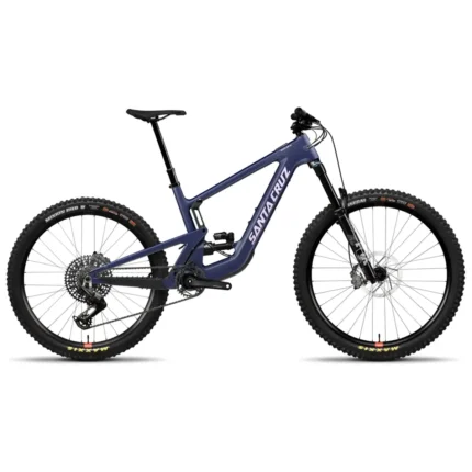 Santa Cruz Heckler SL Stout electric mountain bike in Matte Dark Blue