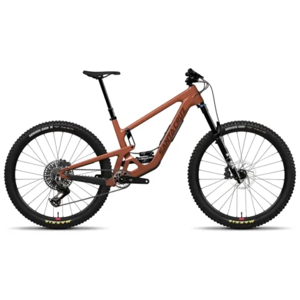 Santa Cruz Hightower 90 trail mountain bike in Gloss Brick Red