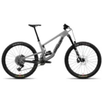 Santa Cruz Megatower 90 enduro mountain bike in Gloss Silver
