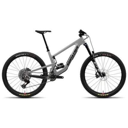 Santa Cruz Megatower 90 enduro mountain bike in Gloss Silver