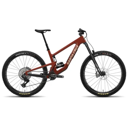 Santa Cruz Megatower GX AXS enduro mountain bike in Gloss Crimson