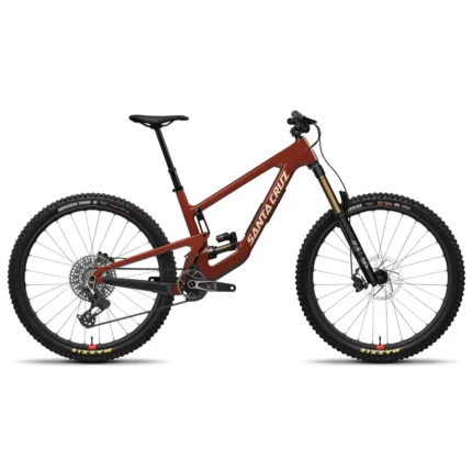 Santa Cruz Megatower X0 AXS RSV enduro mountain bike in Gloss Crimson