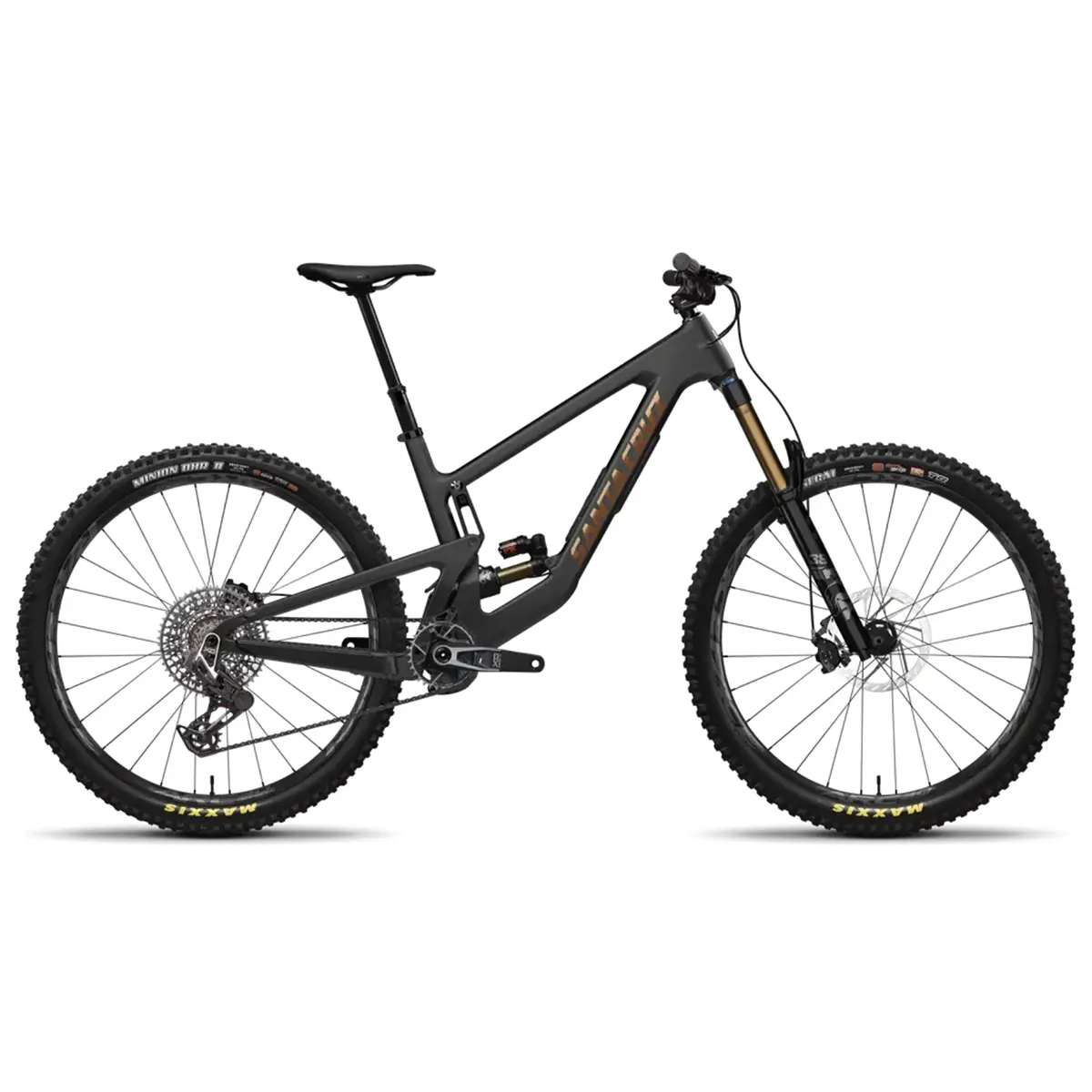 Santa Cruz Megatower X0 AXS enduro mountain bike in Matte Black Santa Cruz Megatower X0 AXS enduro mountain bike in Matte Black
