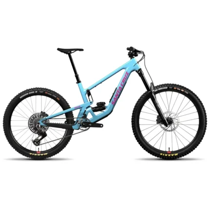 Santa Cruz Nomad 90 enduro mountain bike in Gloss Aqua Magenta