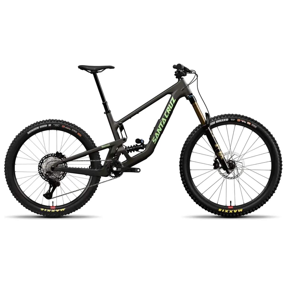 Santa Cruz Nomad XT Di2 Coil enduro mountain bike in Matte Metallic Earth Santa Cruz Nomad XT Di2 Coil enduro mountain bike in Matte Metallic Earth