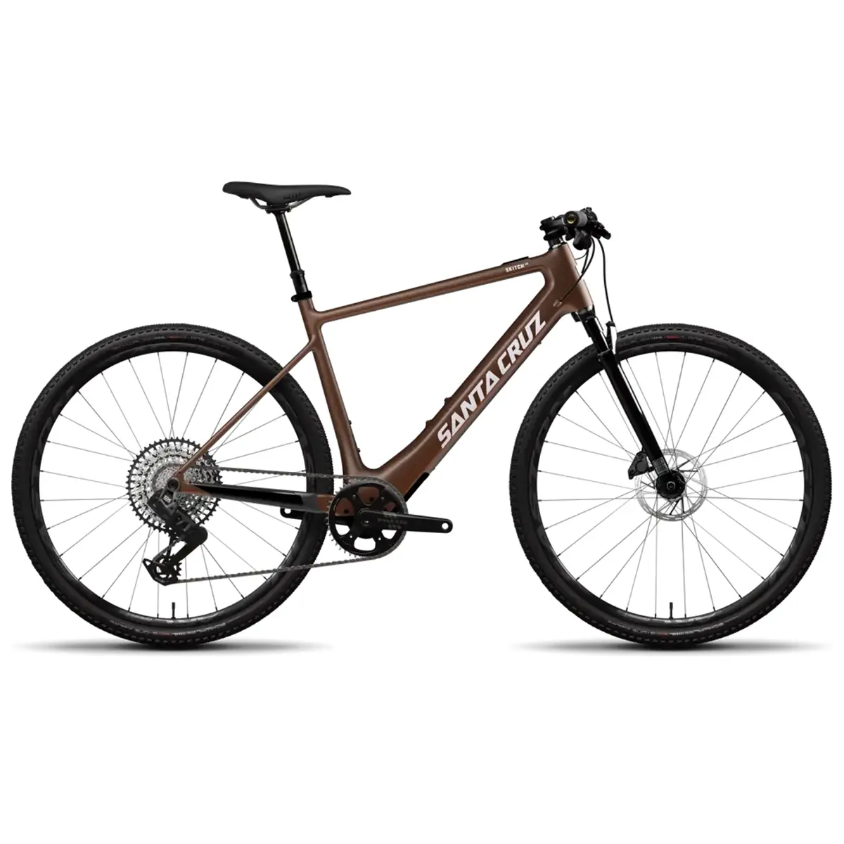 Santa Cruz Skitch GX AXS Flat Bar electric road bike in Matte Iron Ore