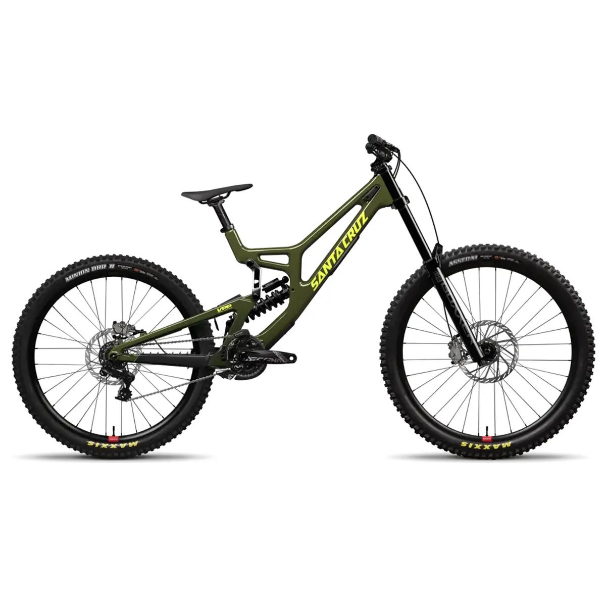 Santa Cruz V10 DH S downhill mountain bike in Gloss Kelp Green Santa Cruz V10 DH S downhill mountain bike in Gloss Kelp Green