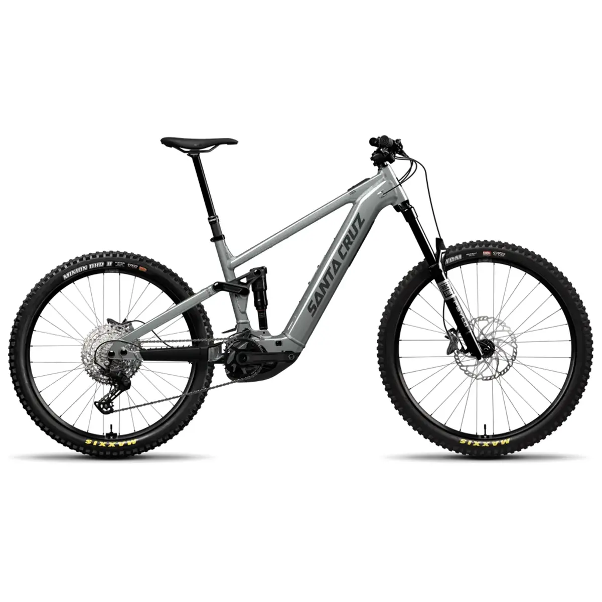 Santa Cruz Vala AL Deore electric mountain bike in Gloss Lunar Gray Santa Cruz Vala AL Deore electric mountain bike in Gloss Lunar Gray