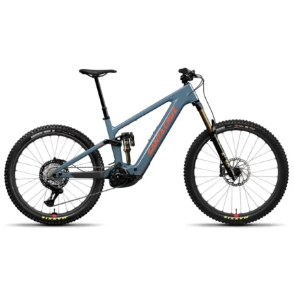 Santa Cruz Vala XT Di2 Lite RSV electric mountain bike in Gloss Slate Blue