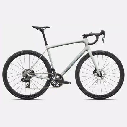 Specialized Aethos 2 Expert SRAM Force AXS lightweight road bike in Gloss Dolomite Metallic