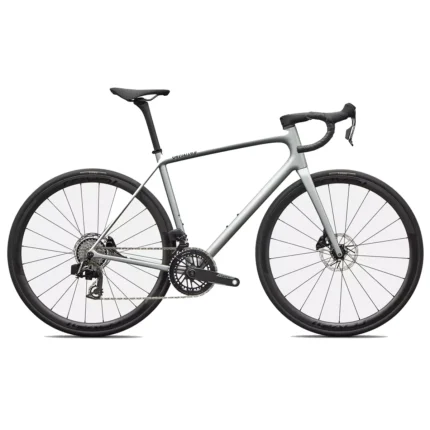 Specialized Aethos 2 Pro SRAM Force AXS lightweight road bike in Gloss Shadow Silver