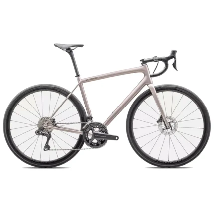 Specialized Aethos Pro Ultegra Di2 lightweight road bike in Gloss Champagne
