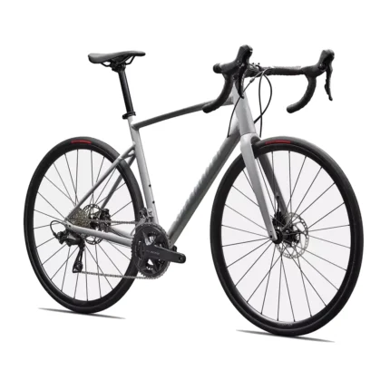 Specialized Allez road bike with E5 alloy frame and FACT carbon fork in Dolomite Metallic