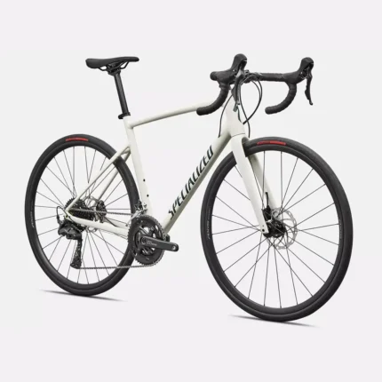 Specialized Allez road bike with E5 aluminum frame and carbon fork in Dune White