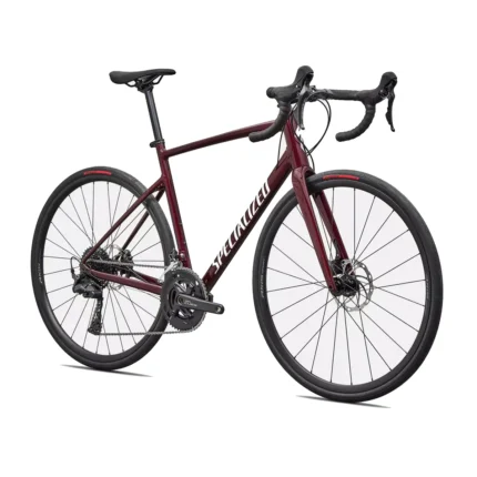 Specialized Allez road bike with E5 aluminum frame and carbon fork in Maroon