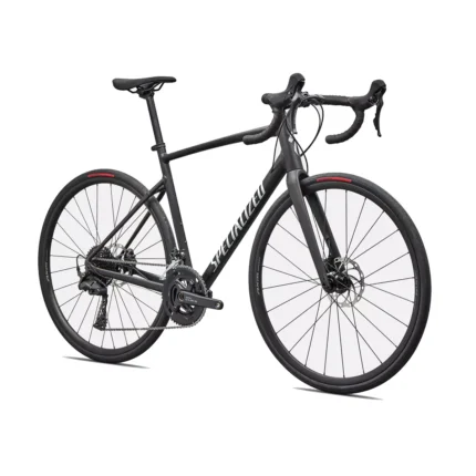 Specialized Allez road bike with E5 aluminum frame and carbon fork in Obsidian