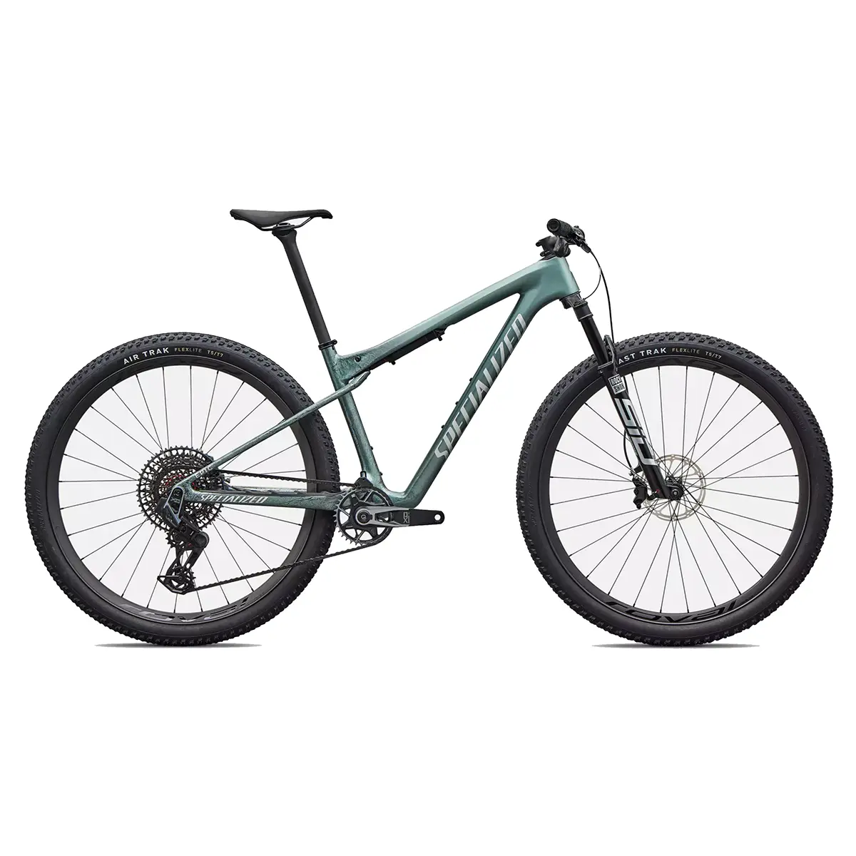 Specialized Epic World Cup Pro XC Mountain Bike in Gloss Fjord Metallic Granite