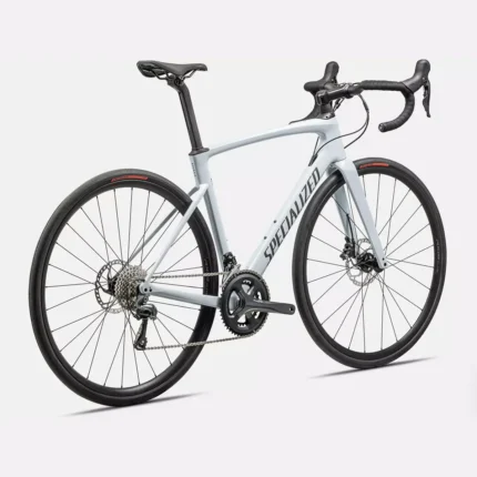 Specialized Roubaix SL8 with Shimano Tiagra and Axis Elite Disc wheels in Gloss Morning Mist
