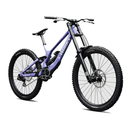 Specialized S-Works Demo 11 downhill mountain bike with RockShox suspension in Satin Powder Indigo