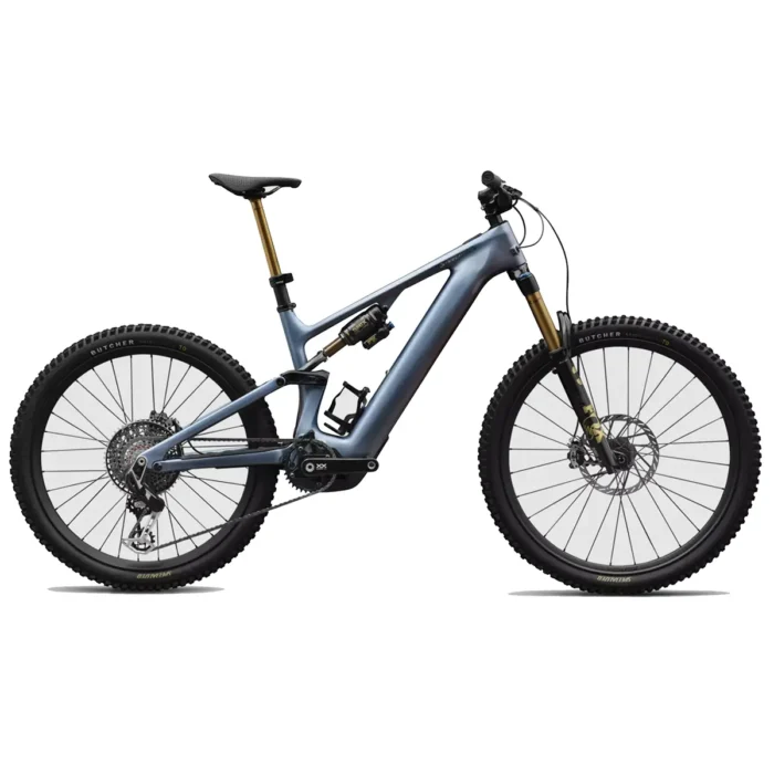 Specialized S-Works Turbo Levo 4 electric mountain bike in Glacial Blue Metallic