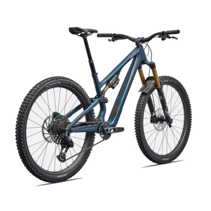 Specialized Stumpjumper 15 EVO Pro mountain bike with Roval Traverse SL II wheels in Satin Teal Tint