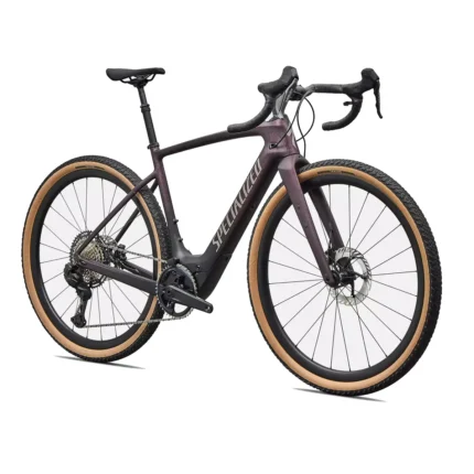 Specialized Turbo Creo 2 Expert electric road bike with Roval Terra C wheels in Satin Nebula Metallic