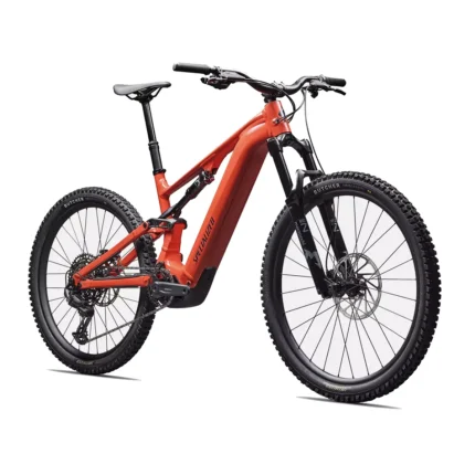 Specialized Turbo Levo 4 Alloy with Marzocchi suspension and SRAM drivetrain in Gloss Deep Orange