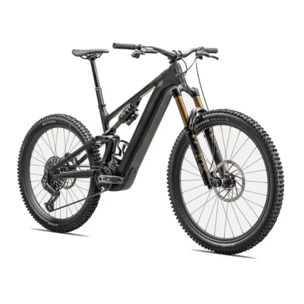 Specialized Turbo Levo 4 Pro with FOX Factory suspension and carbon wheels in Gloss Metallic Obsidian